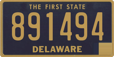 DE license plate 891494