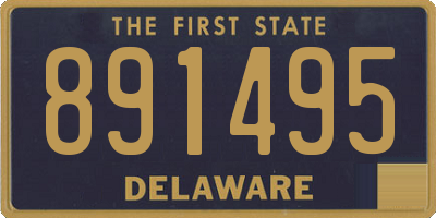 DE license plate 891495
