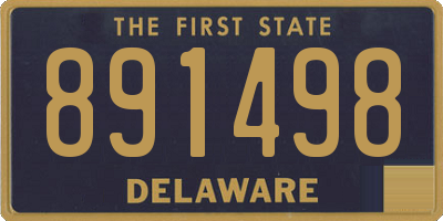DE license plate 891498