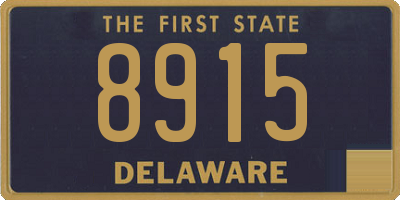 DE license plate 8915