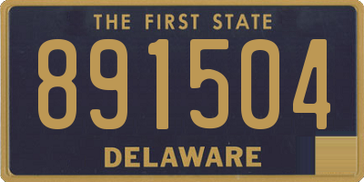 DE license plate 891504