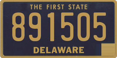 DE license plate 891505
