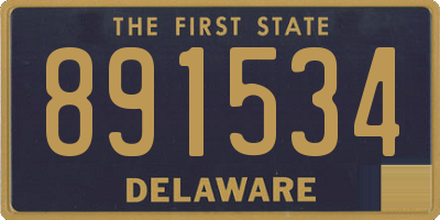DE license plate 891534