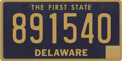 DE license plate 891540