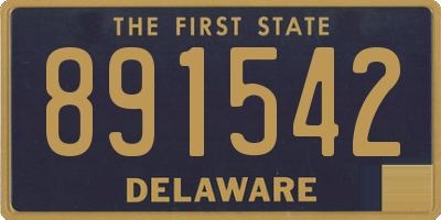 DE license plate 891542