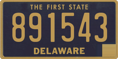 DE license plate 891543