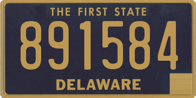DE license plate 891584