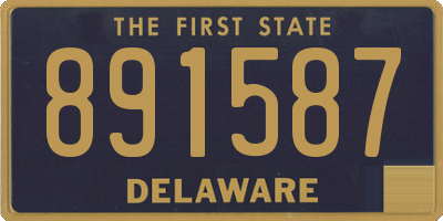 DE license plate 891587