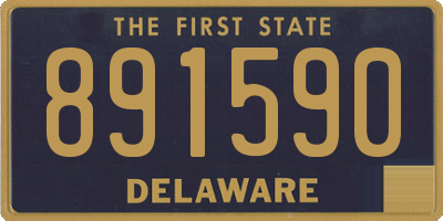 DE license plate 891590