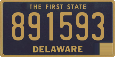 DE license plate 891593