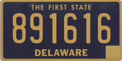 DE license plate 891616