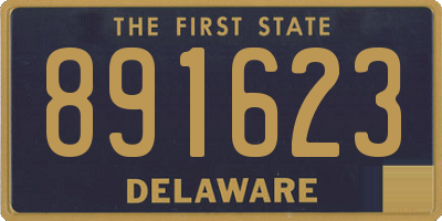 DE license plate 891623