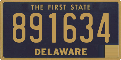 DE license plate 891634