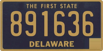 DE license plate 891636