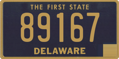 DE license plate 89167