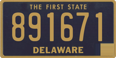 DE license plate 891671