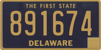 DE license plate 891674