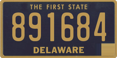 DE license plate 891684