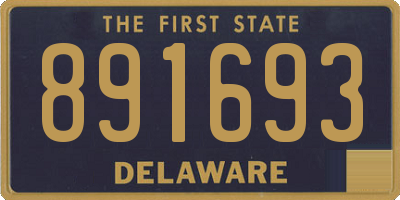 DE license plate 891693