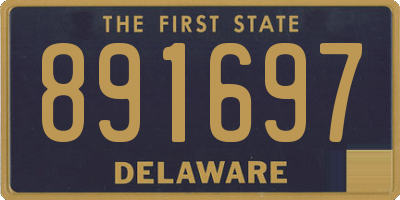 DE license plate 891697
