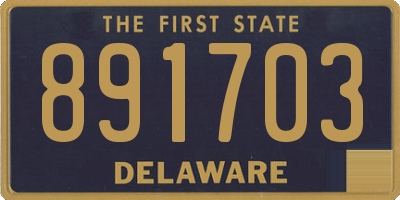 DE license plate 891703