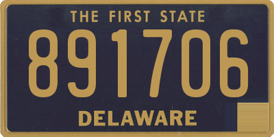 DE license plate 891706