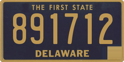DE license plate 891712