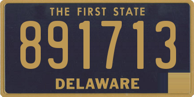 DE license plate 891713