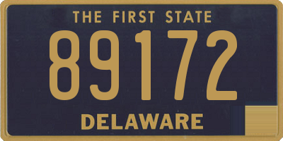 DE license plate 89172