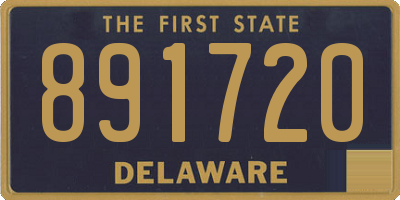 DE license plate 891720