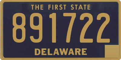 DE license plate 891722