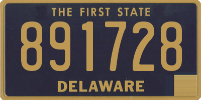 DE license plate 891728