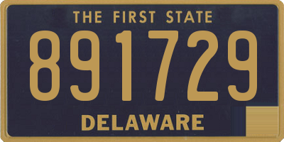 DE license plate 891729