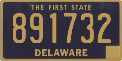 DE license plate 891732
