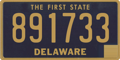 DE license plate 891733