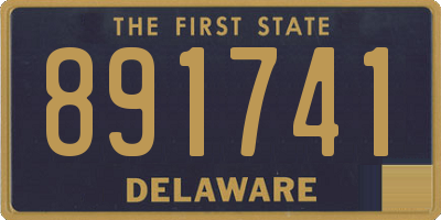 DE license plate 891741