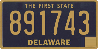 DE license plate 891743