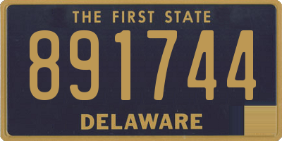 DE license plate 891744