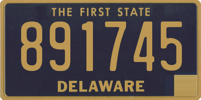 DE license plate 891745