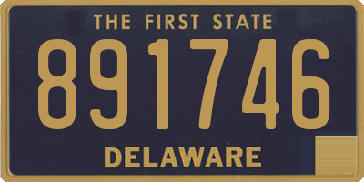 DE license plate 891746