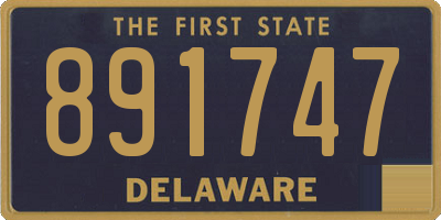 DE license plate 891747