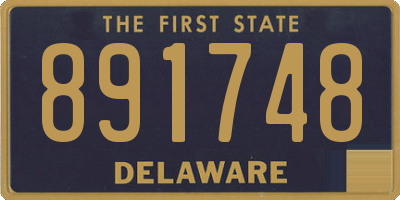 DE license plate 891748