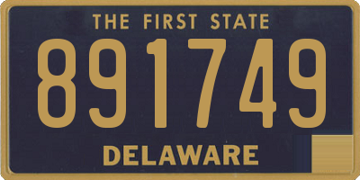 DE license plate 891749
