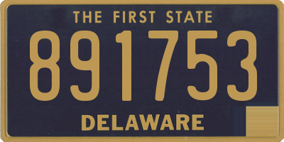 DE license plate 891753