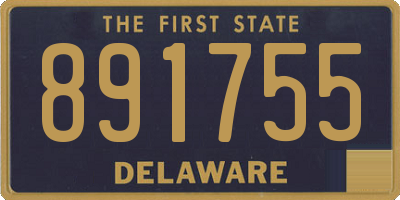 DE license plate 891755