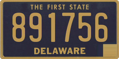 DE license plate 891756