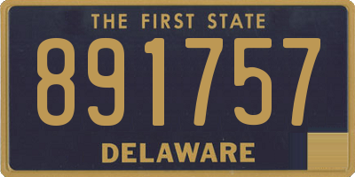 DE license plate 891757
