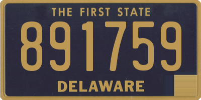 DE license plate 891759