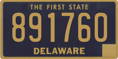 DE license plate 891760