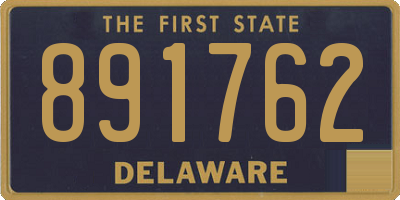 DE license plate 891762